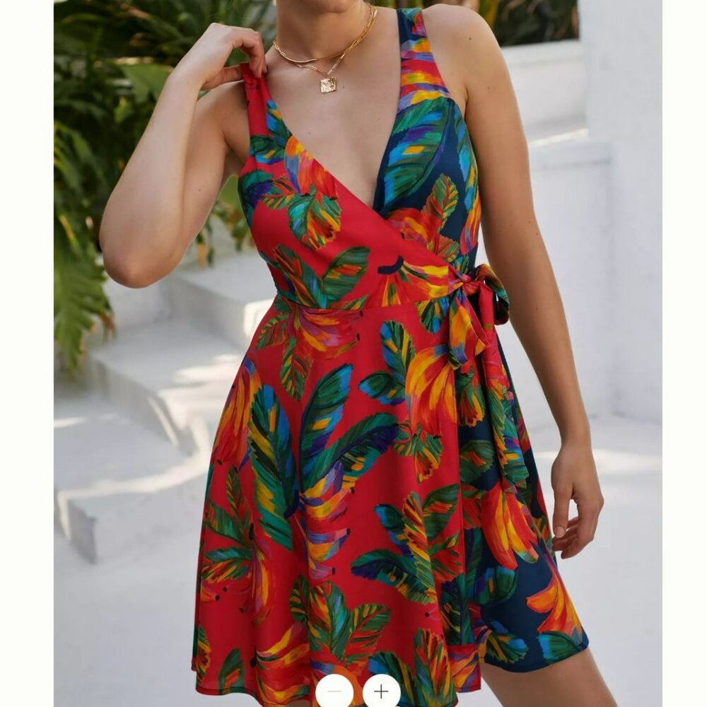 Farm Rio Cover-Up Wrap Dress, Size M
